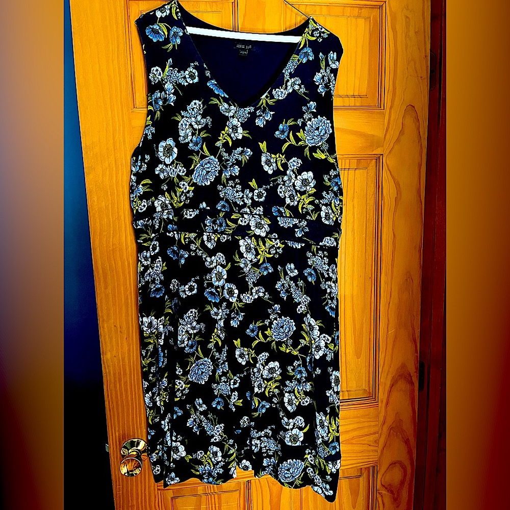 Wearever Blue floral dress by J.Jill